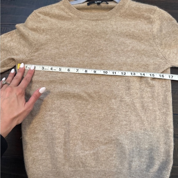 Quince 100% cashmere camel quiet  luxury crew neck sweater size S - Picture 7 of 12